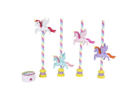 5-teiliges Einhorn-Bleistiftset ohne Marke Sans Marque mit Anspitzer