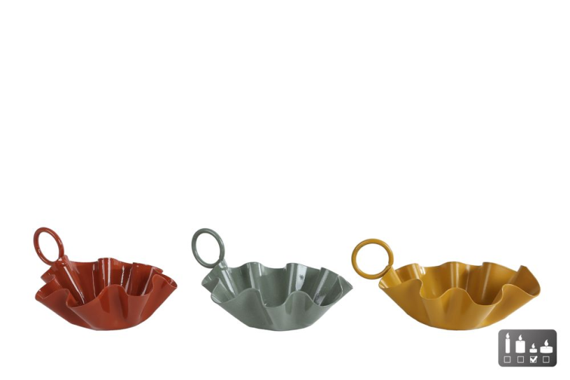 Teelichthalter Naomi 10 cm 4-fach sortiert | 24 Stück