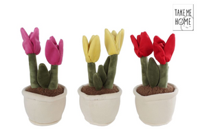 Nimm mich mit nach Hause, Tulpenpflanze, Plüschtier, 27 cm