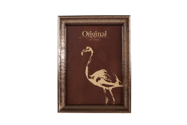 Fotorahmen Flamingo 13x18cm Polystone - Gold