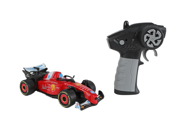 Rc roadstar formula race auto met licht 2.4ghz 13,5cm - rood