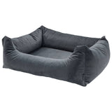 Madison Dog Bed Velvet 100x80x25 cm szary