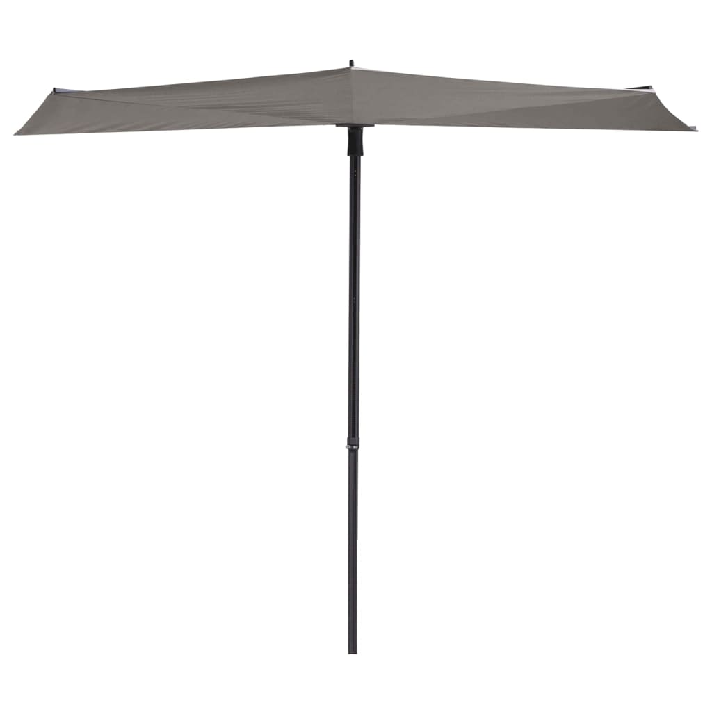 Madison Balkon Parasol Wave 270x150 cm jasnoszary