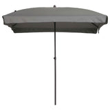 Madison Parasol Patmos luxuriöser rechteckiger 210x140 cm hellgrau