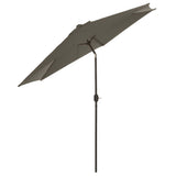 Madison Parasol Teneriffa rund 300 cm Grau