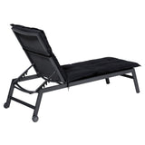 Madison Lounger Cushion Basic 200x60 cm noir