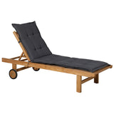 Madison Lounger Kissen Panama 200x60 cm Grau