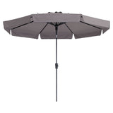 Madison Parasol Flores Luxus etwa 300 cm Taupe