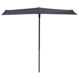 Madison Balkon Parasol Wave 270x150 cm Gray Pac3p014