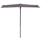 Madison balkong parasol solbølge 270x150 cm taupe pac3p015