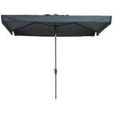Madison Parasol Delos Luxus 300x200 cm Pac5p014 Grau