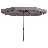 Madison Parasol Syros de lujo alrededor de 350 cm Taupe