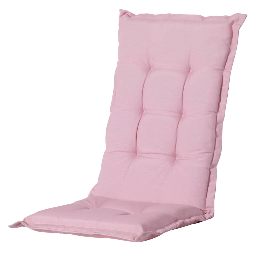 Madison chair cushion with high back panama 123x50 cm soft pink