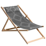 Madison Beach stol demi 55x90x87 cm lesena siva