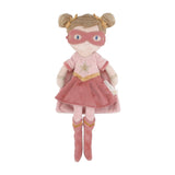 Little dutch superhero knuffelpop rosa - 35 cm