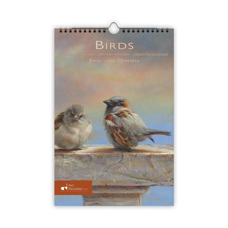 Comello Geburtstagskalender Vögel Erik van Ommen A4-Format