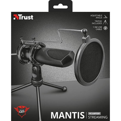 Trust GXT 232 Mantis USB-Streaming-Mikrofon schwarz