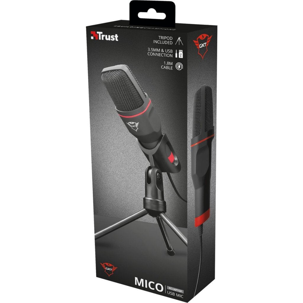 Trust GXT 212 Micro USB mikrofon Black Red