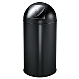 Eko Eko Waste Bin con coperchio a pressione 40 l opachi neri