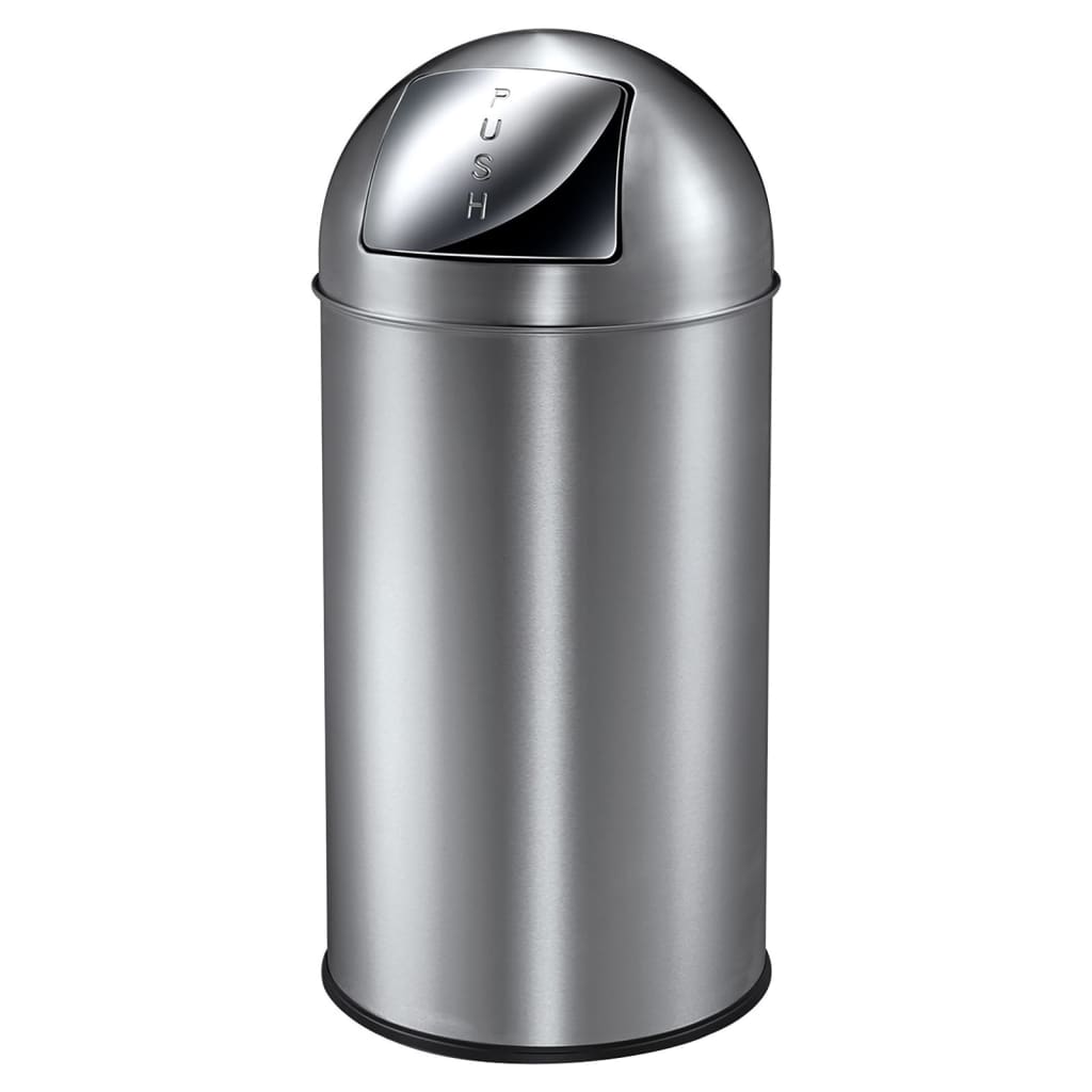 Eko Eko Waste Bin con coperchio a pressione 40 L tappetino argento -colorato