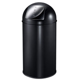 Eko Eko Waste Bin con coperchio a pressione 40 l nero