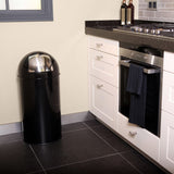 Eko Eko Waste Bin con coperchio a pressione 40 l nero