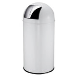 Eko Eko Waste Bin con coperchio a pressione 40 l bianco