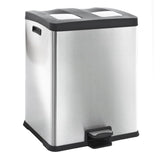 Eko Eko Pedal Bin Riguare 2x30 L Matzilverkleg