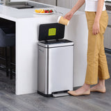 EKO Pedal Bin X-Cube 30 l Matzilverklegege
