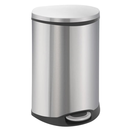 EKO Pedal Bin Shell 50 l Matte Silberfarbe