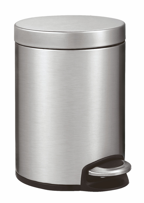 Eko - serene Treteimer 5 Liter - Edelstahl Kunststoff - mattierter Edelstahl - Abfalleimer