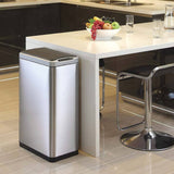 Eko Eko Garbage Can con sensore Phantom 2x20 L Matt Silver -colorato