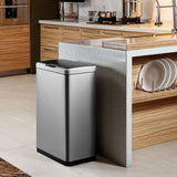 Eko Eko Garbage Can con sensore 45 L Matt Silver -colorato