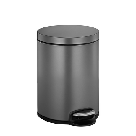 Eko - serene Treteimer 5 Liter - Griff Kunststoff - Platin - Abfalleimer