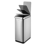 Eko Eko Waste Bin Touch Bar bar 30 L Matt Silver -Colored