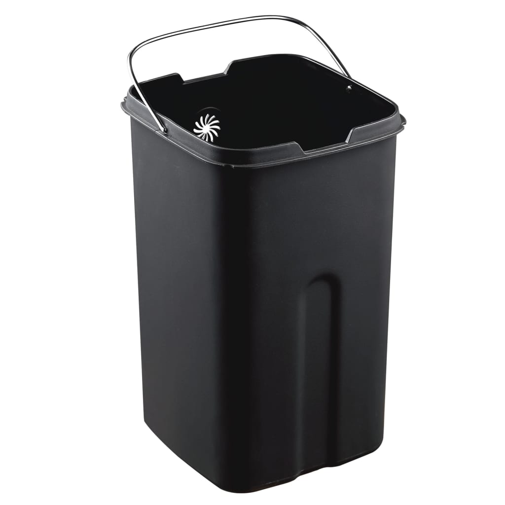 EKO Abfallbehälter Laguna 35 l Matte silberfarben