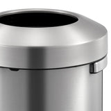 Eko Eko Waste Bin Urban 90 L Matt Silver -Colored