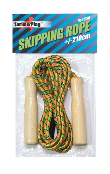 Springseil Holz Neon 210 cm