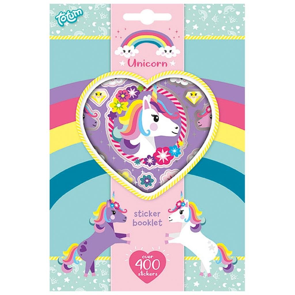 Hojas de pegatinas Totum Unicorn, 4st.