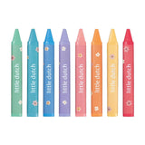 Little Dutch Wachsmalstifte rosa 8 Stück | 3 Stück