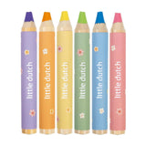 Bleistifte kurz dick Little Dutch Rosa 6 Stück | 2 Stk