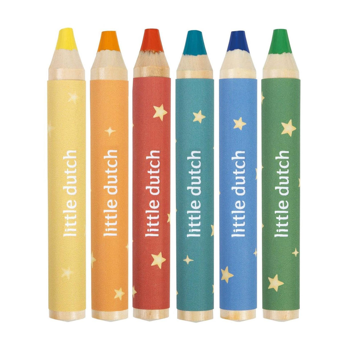 Bleistifte kurz dick Little Dutch Jim 6 Stück | 2 Stk
