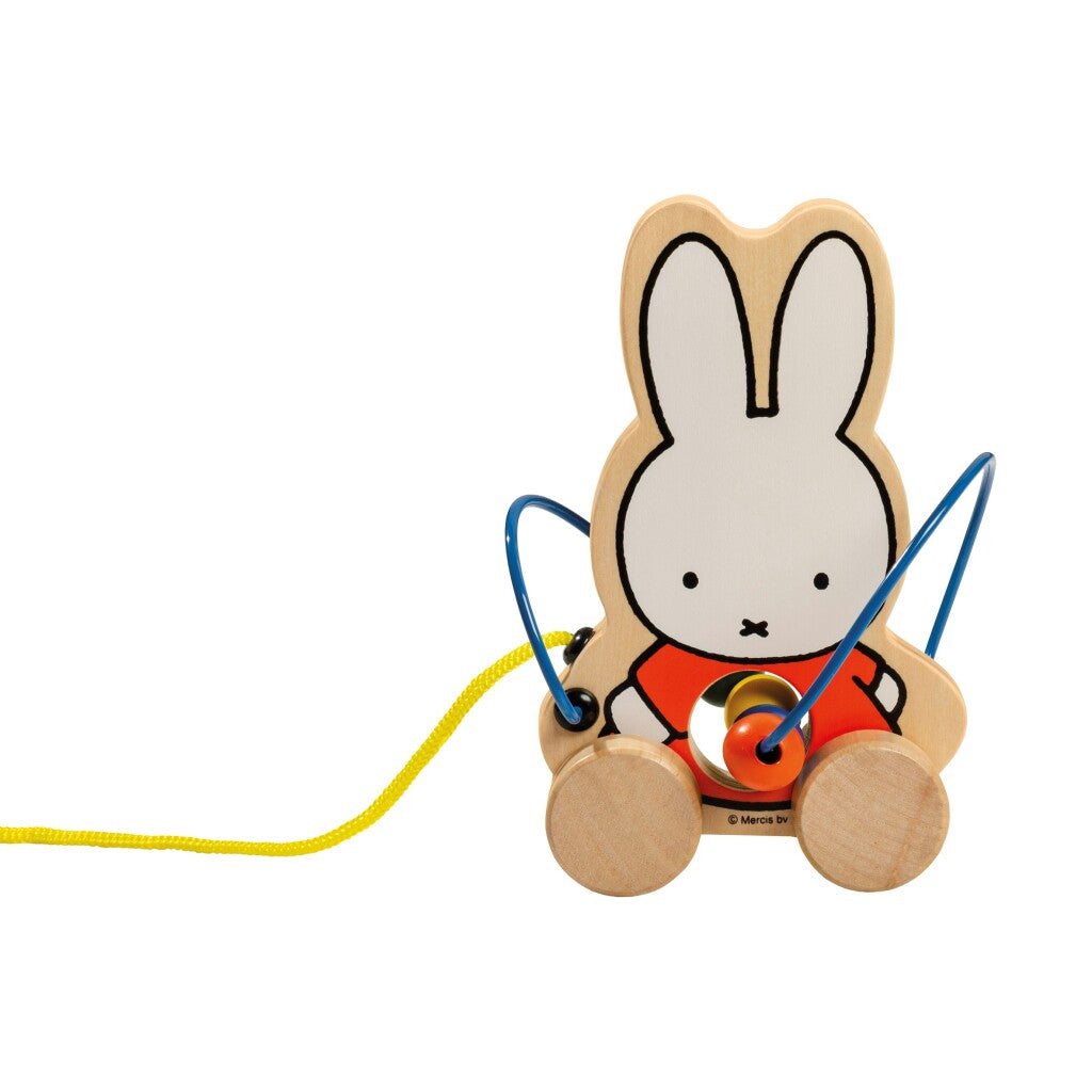 Miffy trätrekfigur med pärlor