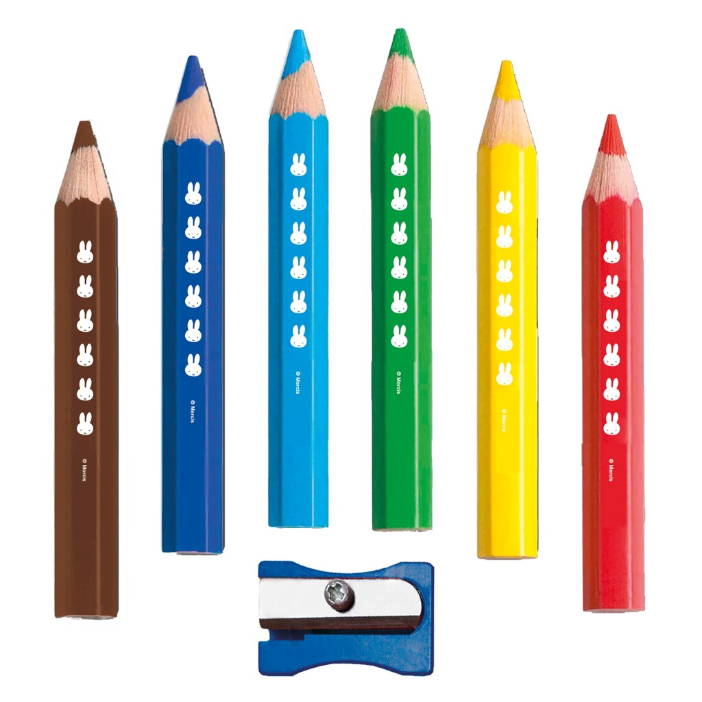 Crayons de couleur en bois Miffy, 6e.