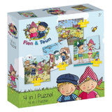 Fien Teun Puzzle 4in1