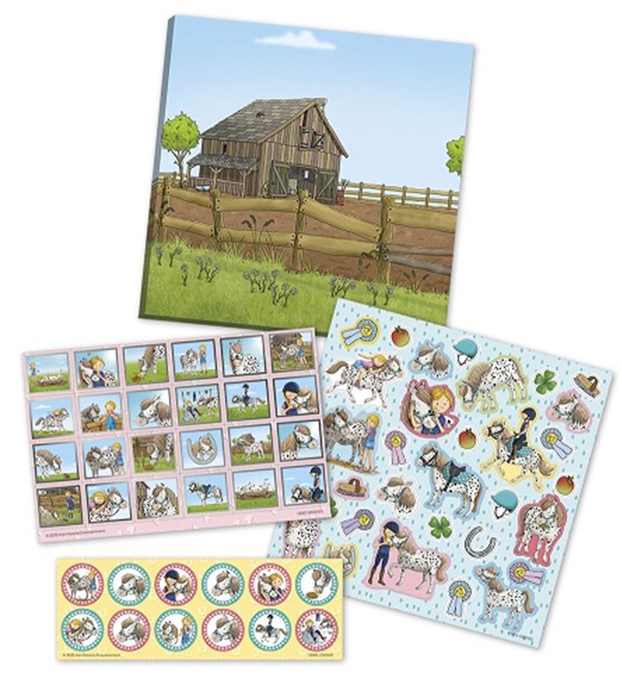 Bambelino -Spielzeug gibt das Pony Stickerset vor