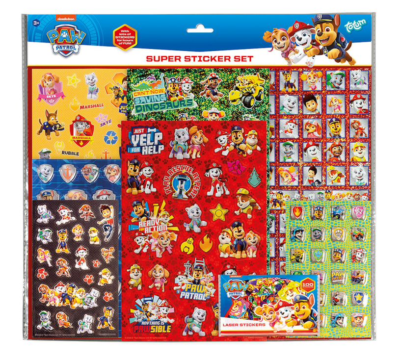 Totum Super-Aufkleber-Set – Paw Patrol