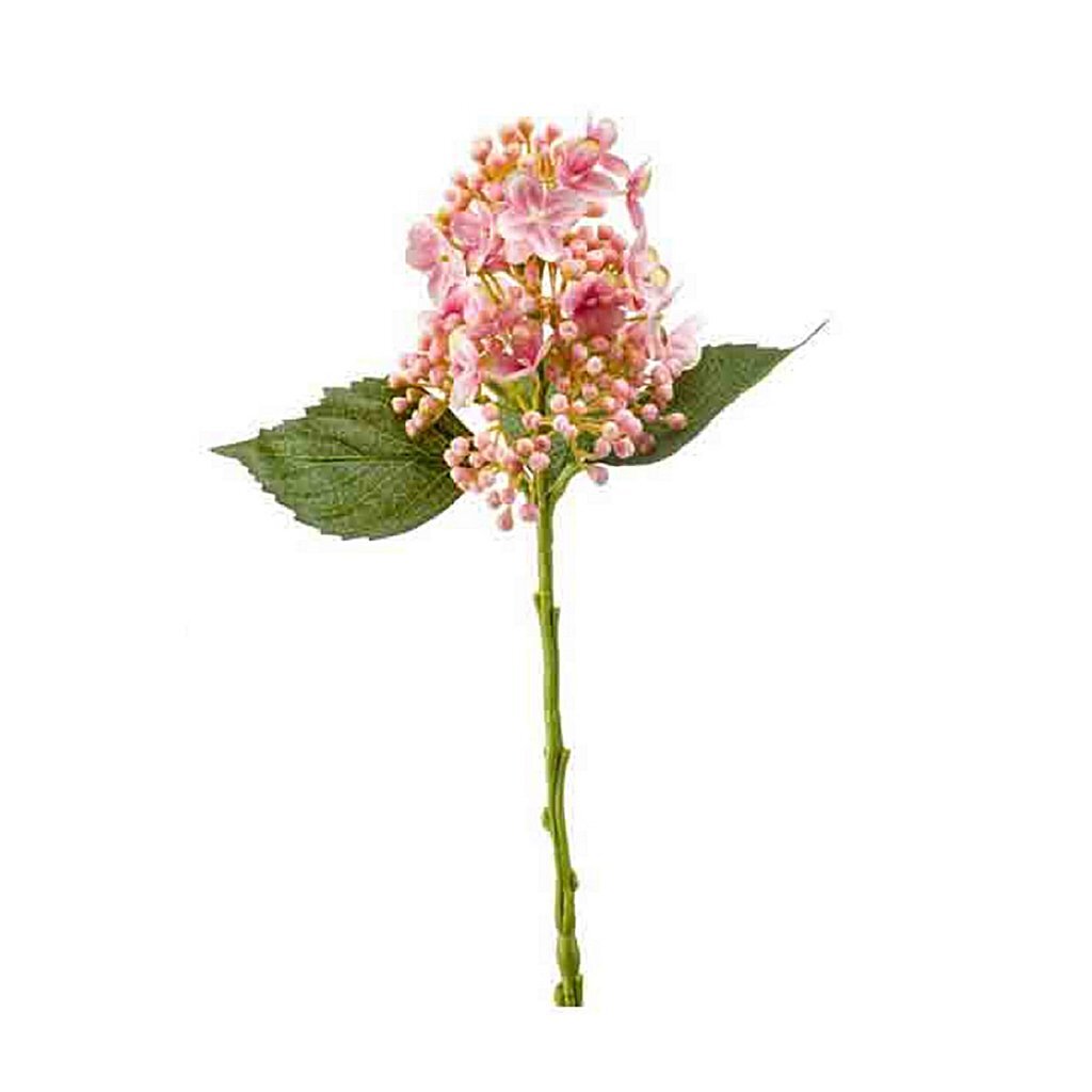 Flor artificial básica Hortensia 38 cm rosa