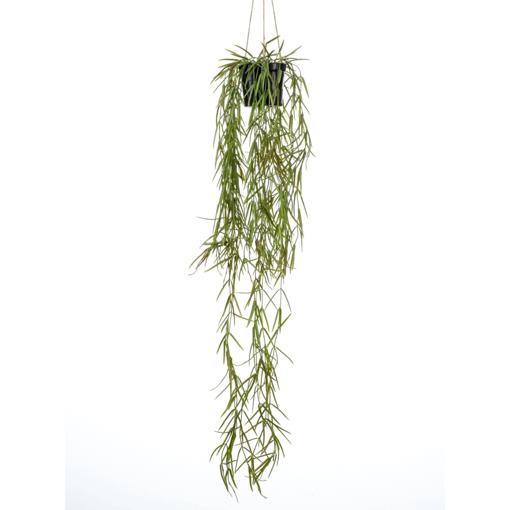 Smaragdkunstpflanze hängt im Topf mit Wachsblume 80 cm