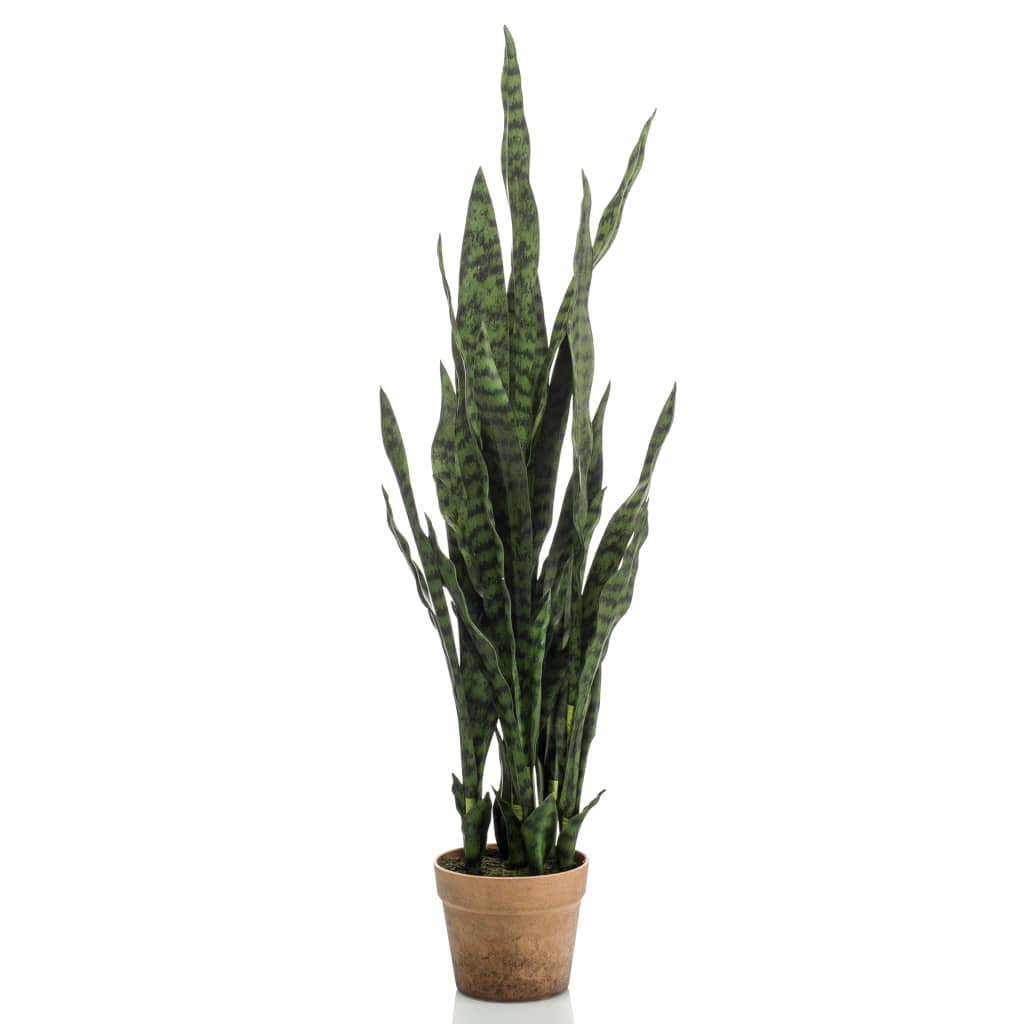 Smaragdkunstwerk in Topf Sanseveria 84 cm